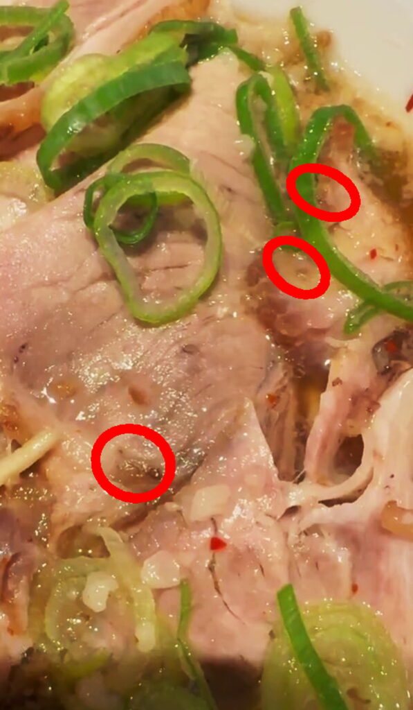 来来亭 ラーメン ウジ虫 浜松幸店 X